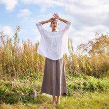 画像をギャラリービューアに読み込む, ハンドスモッキングブラウス