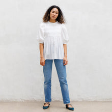 画像をギャラリービューアに読み込む, Honeycomb Hund Tuck Blouse