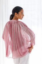 画像をギャラリービューアに読み込む, ピグメントダイ ギャザーブラウス