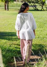 画像をギャラリービューアに読み込む, ブロックプリントリラックスパンツ