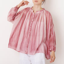 画像をギャラリービューアに読み込む, ピグメントダイ ギャザーブラウス