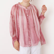 画像をギャラリービューアに読み込む, ピグメントダイ ギャザーブラウス