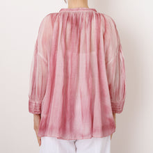 画像をギャラリービューアに読み込む, ピグメントダイ ギャザーブラウス