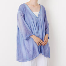 画像をギャラリービューアに読み込む, ピグメントダイ ピンタックブラウス