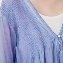 画像をギャラリービューアに読み込む, ピグメントダイ ピンタックブラウス