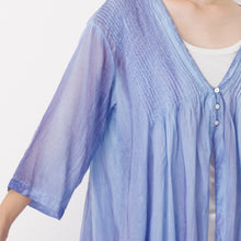 画像をギャラリービューアに読み込む, ピグメントダイ ピンタックブラウス