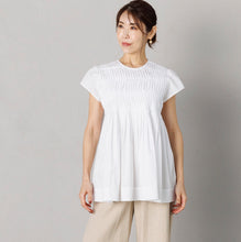 画像をギャラリービューアに読み込む, カンタ刺繍ウェーブピンタックブラウス