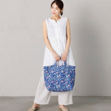画像をギャラリービューアに読み込む, インド ブロックプリント(木版) 2WAY キルトトートバック
