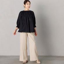 画像をギャラリービューアに読み込む, ハンドスモッキングブラウス