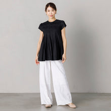 画像をギャラリービューアに読み込む, カンタ刺繍ウェーブピンタックブラウス