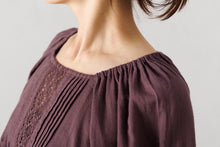 画像をギャラリービューアに読み込む, マニーレースピンタックブラウス