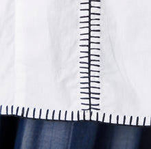 画像をギャラリービューアに読み込む, ハンドスモッキング 配色刺繍ブラウス