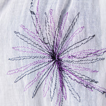 画像をギャラリービューアに読み込む, 幾何フラワー刺繍ブラウス