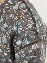 画像をギャラリービューアに読み込む, ブロックプリント(木版)フラワー柄キルトジャケット