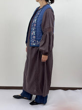 画像をギャラリービューアに読み込む, ブロックプリント(木版)フラワー柄 キルトベスト