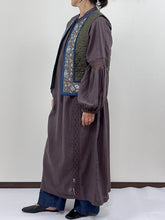 画像をギャラリービューアに読み込む, ブロックプリント(木版)フラワー柄 キルトベスト