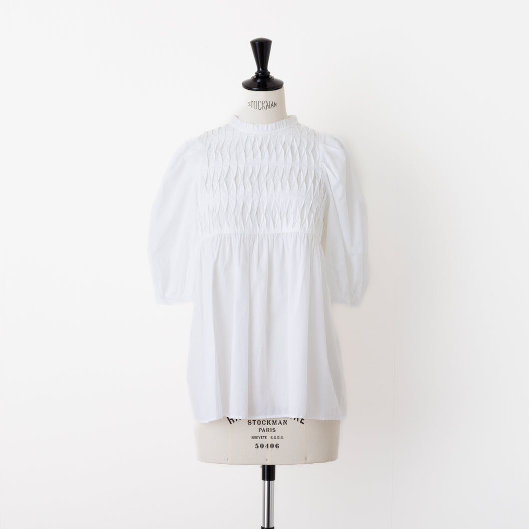 Honeycomb Hund Tuck Blouse